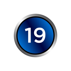 Numeric icon vector design templates