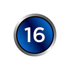 Numeric icon vector design templates