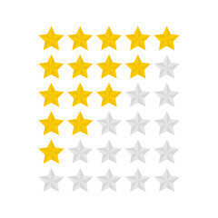Stars rating set
