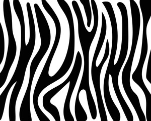 Vector zebra skin pattern texture.