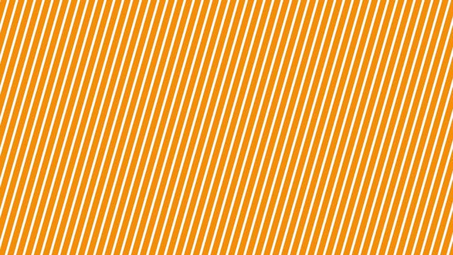 左から右へスクロールする細めの斜めストライプ背景アニメーション素材　白+オレンジ／ニシキアナゴ