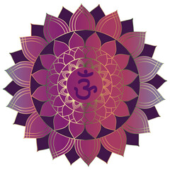 Crown chakra mandala