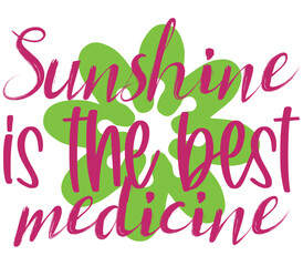 Fototapeta premium Sunshine is the best medicine, Easter SVG Design, Easter Cut File, Easter SVG, Easter T-Shirt Design, Easter Design, Easter Bundle