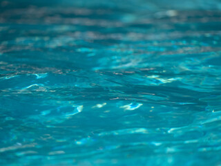 Aquamarine Colored Water in a Swimming Pool