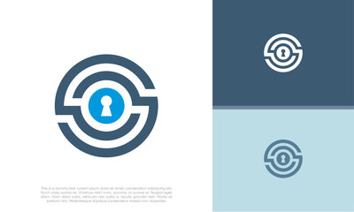 Abstract artificial intelligence logo. Innovative high tech logo template. Smart computer. machine learning. Cognitive logo. Technology Logo.