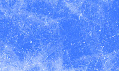 Fototapeta na wymiar Abstract ice background. Blue background with cracks on the ice surface.
