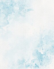 Fototapeta na wymiar Abstract Blue sky watercolor painting splash on paper background for design