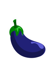Colored Brinjal shape. It is otherwise called as Eggplant which is purple in color.