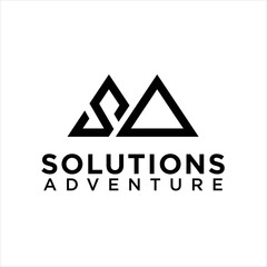 SA Letter Logo Design Template