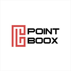PB Letter With point boox unique logo inspiration