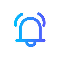 Obraz premium bell gradient icon