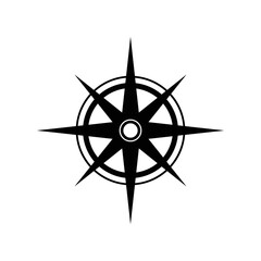 north star icon vector design template in white background