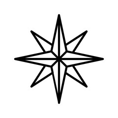 Obraz premium north star icon vector design template in white background