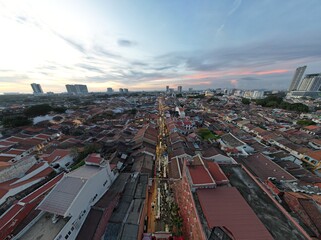 Fototapeta na wymiar Malacca, Malaysia - October 16, 2022: The Streets of Jonker Walk