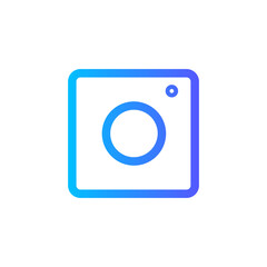 small instagram logo gradient icon