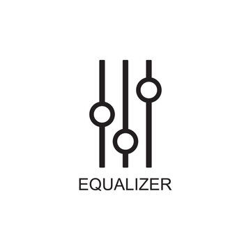 Equaliser Icon , Mixer Icon Vector