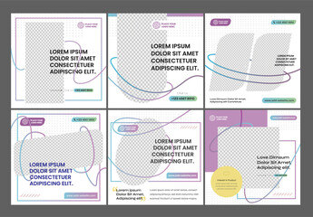 A Pack of Square Sized Social Media Templates, perfect for bombastic campaigns online or other events