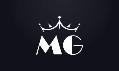King crown logo design vector and extra bold queen symbol
