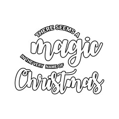 Merry Christmas Coloring page. Christmas line art coloring page design for kids.
