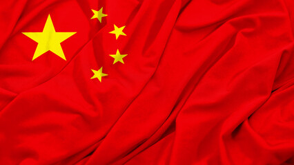 China Flag Waving Background