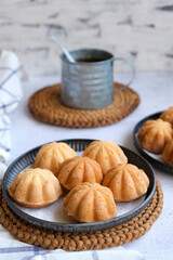 Baked pastry snacks. Spiced Cacao Coated and Uncoated Tea Cakes. Ideal for breakfast, between meals snack or Halloween party snacks