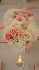 pink and white bouquet of flowers