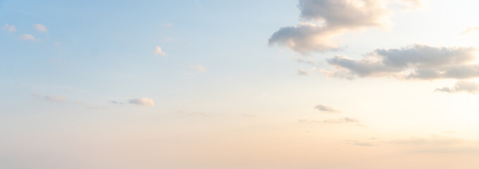 Sunrise sky in the morning, sunset sky with some clouds for background