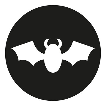 Halloween bat cark night icon bat transparent inside silhouette decoration
