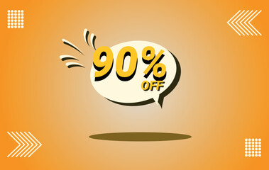 90% discount balloon banner vector eps 10 banner ad template memphis shaped offer business