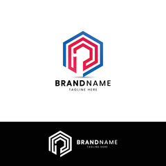 Letter P Logo Icon Design Template Elements