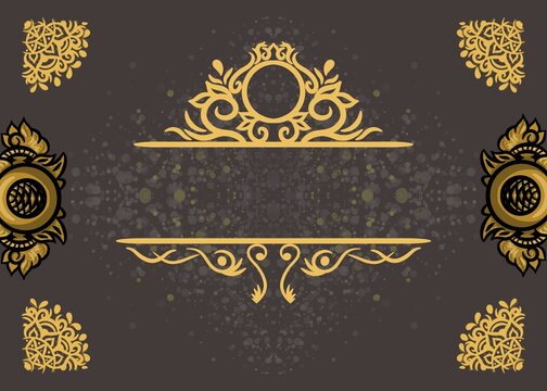 Set Of Labels Certificate Template Design Gold Luxury With Black Background In Texture  Little Light Shines