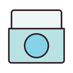 night cream flat illustration