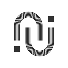 Simple line background. Vector illustration.