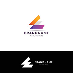 Arrows Two Directions Focused On Corporate Invest Business Logo Design Vector Template. Financial Investment Logotype Concept Icon.