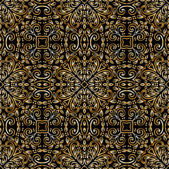 Seamless pattern abstract floral ornament  