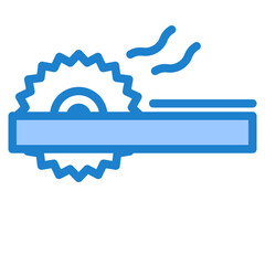 Saw blue style icon