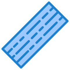 Woods plank blue style icon
