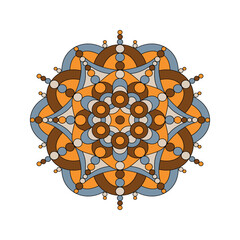 Mandala. Abstract illustration. Ornament for decor, cards etc.