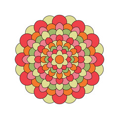Mandala. Abstract illustration. Ornament for decor, cards etc.