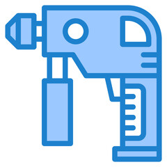 Drill blue style icon