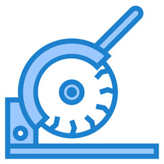 Drop saw blue style icon