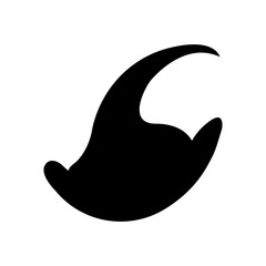 illustration of a witch hat. Halloween witch hat vector isolated on white background.	
