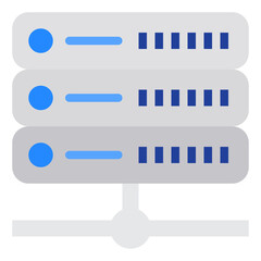 Network Server flat style icon