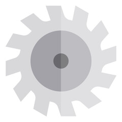 Wheel saw flat style icon