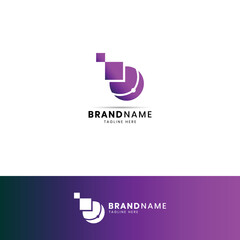 Fototapeta premium Logo Of The Seo Agency. A Growing Schedule. Up Arrow In A Circle, For Your Company. Vector Gradient Flat Illustration