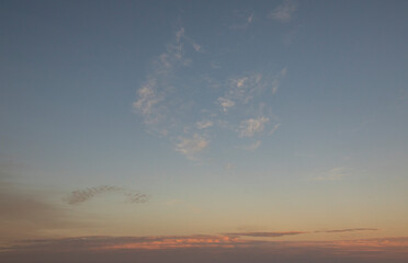 sunset in the clouds