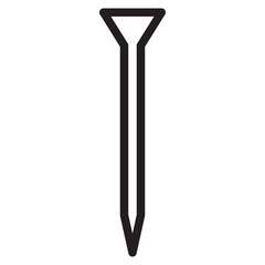 Nail outline style icon