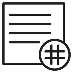 Activity Feed outline style icon