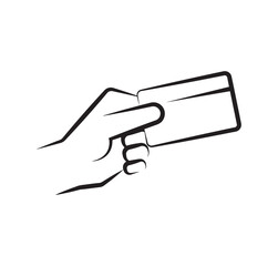 credit card icon on white background	