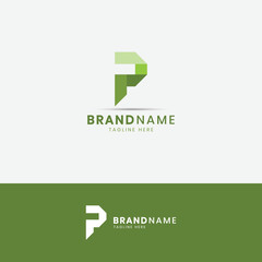 Vector Graphic Modern Design Font Symbol Alphabet Letter P